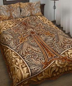 Jesus Cross Quilt Bedding Set