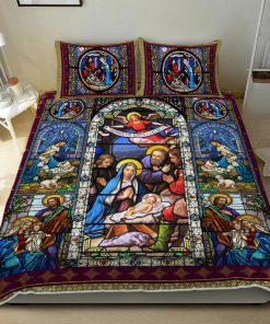 Jesus Christ Family Quilt Bedding Set