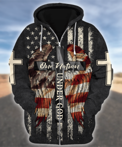 GOD HLT-0804-G-01 Premium Microfleece Zip Hoodie