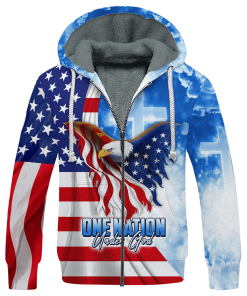 GOD NV-GOD-14 Premium Heavy Fleece Zip Hoodie