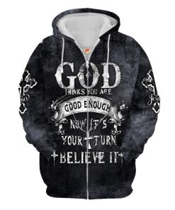 GOD NVG107 Premium Microfleece Zip Hoodie