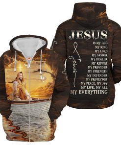 GOD NVGO157 Premium Microfleece Zip Hoodie