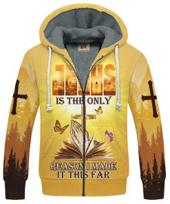 GOD HBLTGO117 Premium Heavy Fleece Zip Hoodie