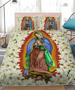 Virgin Mary Our Lady Of Guadalupe Quilt Bedding Set
