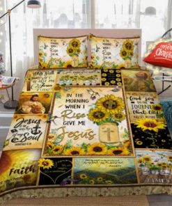 In The World When I Rise Give Me Jesus Quilt Bedding Set