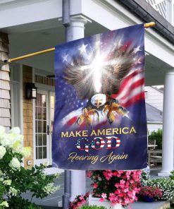 Make America God Fearing Again - Unique Eagle Flag AA164