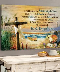Believe In God - Lion And Lamb Canvas AQ06