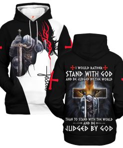 I Would Rather Stand With God And Be Judged By The World Than To Stand With The World And Be Judged By God Microflecee Hoodie/Zip Hoodie - For Men and Women