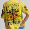 I Believe In God Cross Floral Women's All Over Print T-Shirt