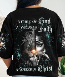 A Child Of God A Woman Of Faith Women's All Over Print T-Shirt